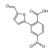 2-(5-formylthiophen-2-yl)-4-nitrobenzoic acid结构式