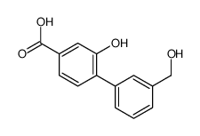 3-hydroxy-4-[3-(hydroxymethyl)phenyl]benzoic acid结构式