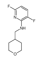 3,6-difluoro-N-((tetrahydro-2H-pyran-4-yl)methyl)pyridin-2-amine结构式