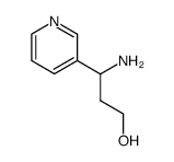 3-AMINO-3-PYRIDIN-3-YL-PROPAN-1-OL结构式