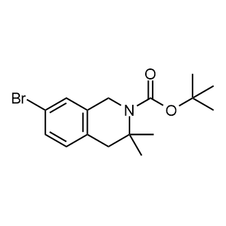 tert-Butyl 7-bromo-3,3-dimethyl-3,4-dihydroisoquinoline-2(1H)-carboxylate picture