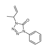 1-but-3-en-2-yl-4-phenyltetrazol-5-one结构式