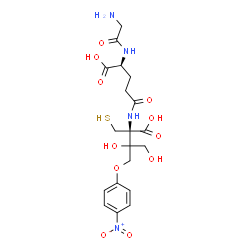 3-(4-nitrophenoxy)-2-(S-glutathionyl)-1-propanol结构式