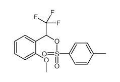 [2,2,2-trifluoro-1-(2-methoxyphenyl)ethyl] 4-methylbenzenesulfonate结构式