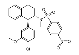 N-((1S,2S)-1-(4-chloro-3-methoxyphenyl)-1,2,3,4-tetrahydronaphthalen-2-yl)-N-methyl-4-nitrobenzenesulfonamide Structure