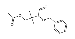 (R)-3-(benzyloxy)-2,2-dimethyl-4-oxobutyl acetate结构式