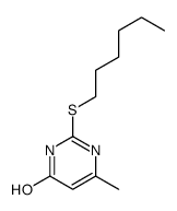 2-hexylsulfanyl-6-methyl-1H-pyrimidin-4-one结构式