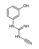 1-cyano-2-(3-hydroxyphenyl)guanidine结构式