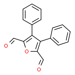 2,5-Furandicarboxaldehyde,3,4-diphenyl-结构式