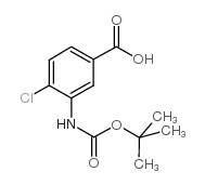 3-((TERT-BUTOXYCARBONYL)AMINO)-4-CHLOROBENZOIC ACID Structure