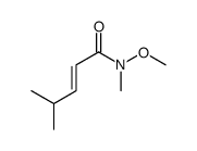 N-methoxy-N,4-dimethyl-, (2E)-2-pentenamide Structure