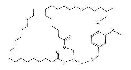 (S)-3-((3,4-dimethoxybenzyl)oxy)propane-1,2-diyl distearate Structure