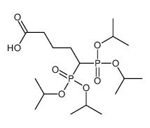 5,5-bis[di(propan-2-yloxy)phosphoryl]pentanoic acid结构式