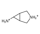 [(1R,5S)-3-azoniabicyclo[3.1.0]hexan-6-yl]azanium Structure