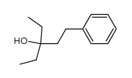 1-phenyl-3-ethylpentan-3-ol结构式