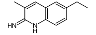 6-ethyl-3-methylquinolin-2-amine Structure