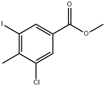 Benzoic acid, 3-chloro-5-iodo-4-methyl-, methyl ester Structure