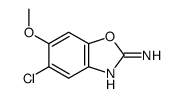 5-CHLORO-6-METHOXYBENZO[D]OXAZOL-2-AMINE structure