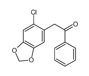 2-(6-chloro-1,3-benzodioxol-5-yl)-1-phenylethanone结构式