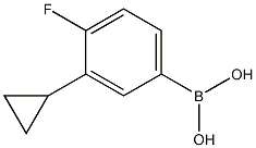 (3-cyclopropyl-4-fluorophenyl)boronic acid structure