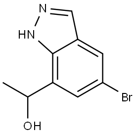 1H-Indazole-7-methanol, 5-bromo-α-methyl-结构式