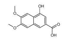 4-羟基-6,7-二甲氧基-2-萘羧酸结构式