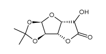 1,2-O-isopropylidene-α-D-glucofuranulono-6,3-lactone结构式