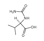 (R)-N-carbamoylvaline Structure