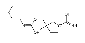 N-Butylcarbamic acid 2-(carbamoyloxymethyl)-2-ethylbutyl ester structure