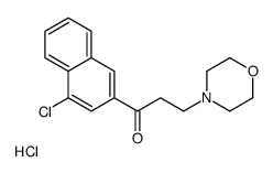 1-(4-chloronaphthalen-2-yl)-3-morpholin-4-ylpropan-1-one,hydrochloride Structure