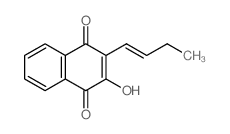 1,4-Naphthalenedione,2-(1-buten-1-yl)-3-hydroxy- structure