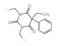 2,4,6(1H,3H,5H)-Pyrimidinetrione,1,3-bis(chloromethyl)-5-ethyl-5-phenyl-结构式