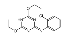 N-(2-chlorophenyl)-4,6-diethoxy-1,3,5-triazin-2-amine结构式