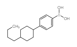 4-(4-butylcyclohexyl)phenylboronic acid structure