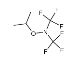 N-(2-propoxy)-bis(trifluoromethyl)-amine结构式