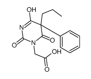 2-(2,4,6-trioxo-5-phenyl-5-propyl-1,3-diazinan-1-yl)acetic acid结构式