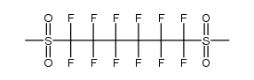 1H,6H-dodecafluoro-1,6-bis-methanesulfonyl-hexane Structure