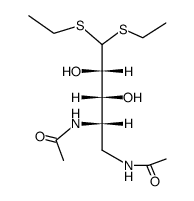 4,5-Di(acetylamino)-4,5-dideoxy-L-xylo-pentose diethyl dithioacetal Structure