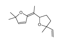 5-[1-(Tetrahydro-5-methyl-5-vinylfuran-2-yl)ethylidene]-2,5-dihydro-2,2-dimethylfuran Structure