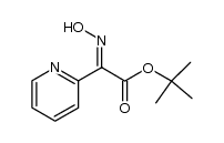 t-butyl α-anti-oximino-α-(2-pyridyl)acetate Structure