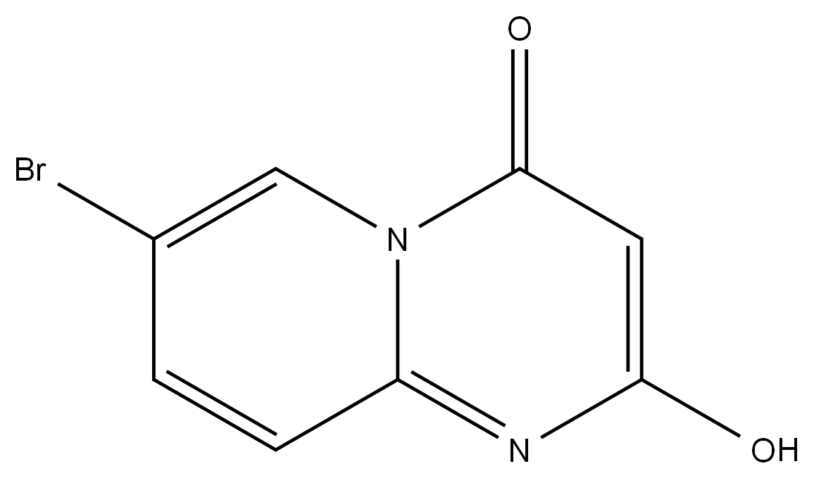 7-Bromo-2-hydroxy-4H-pyrido[1,2-a]pyrimidin-4-one结构式