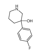 3-(4-FLUOROPHENYL)-3-PIPERIDINOL Structure