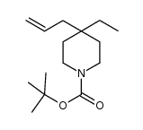 1-(1,1-dimethylethyl) 4-ethyl 4-(2-propenyl)-1,4-piperidinedicarboxylate结构式