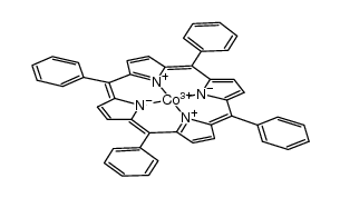 (5,10,15,20-tetraphenylporphyrinato)cobalt(III)(1+) Structure