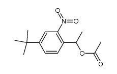 1-(4-tert-butyl-2-nitrophenyl)ethyl acetate Structure