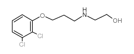 2-(3-(2,3-Dichlorophenoxy)propylamino)ethanol hydrochloride structure