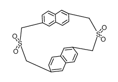 2,13-Dithia[3,3](2,6)naphthalinophan-S,S,S',S'-tetraoxid Structure