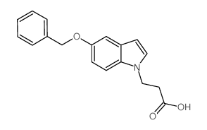 3-[5-(Benzyloxy)-1H-indol-1-yl]propanoic acid结构式