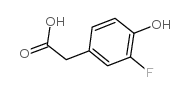 3-Fluoro-4-hydroxyphenylacetic acid Structure