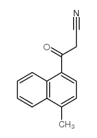 3-(4-甲基-1-萘)-3-氧丙腈结构式